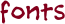 fonts